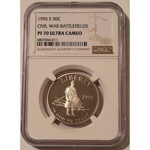 1995 S Civil War Battlefields Commemorative Half Dollar Proof PF70 UC NGC